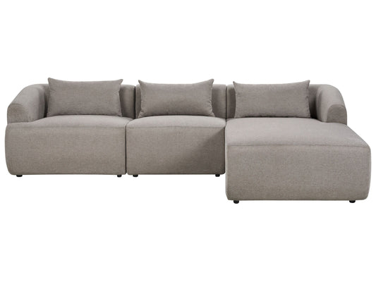 3-Sitzer Ecksofa taupe linksseitig SVANSELE