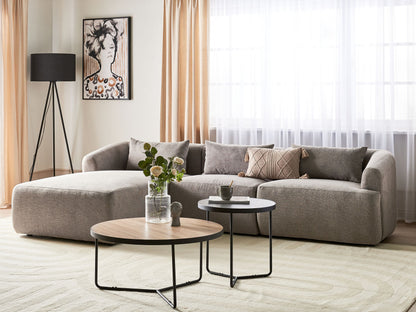 3-Sitzer Ecksofa taupe rechtsseitig SVANSELE