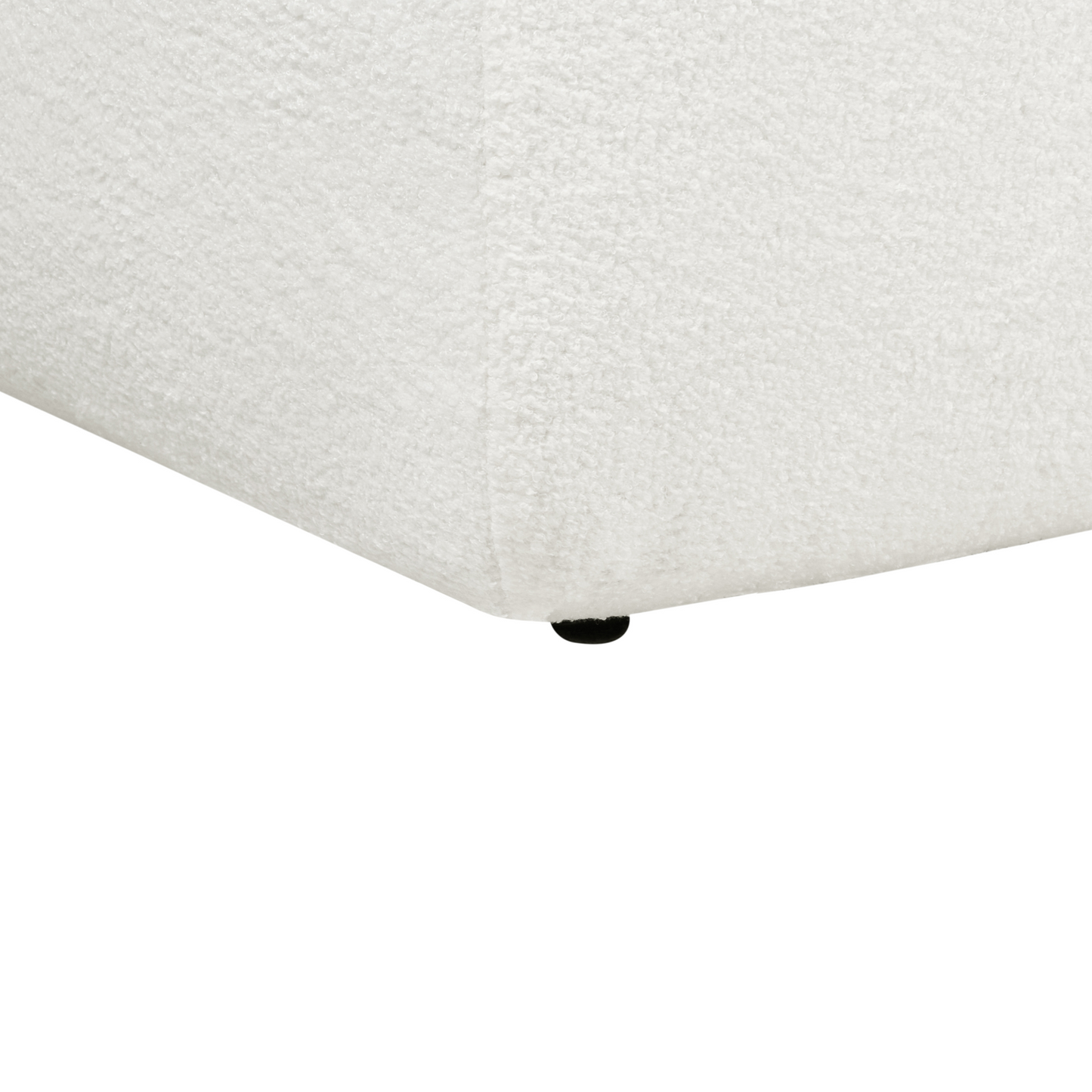 3-Sitzer Ecksofa Bouclé cremeweiss rechtsseitig SVANSELE
