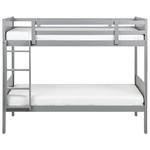 Hochbett Holz MAULDE 90 x 200 cm Grau