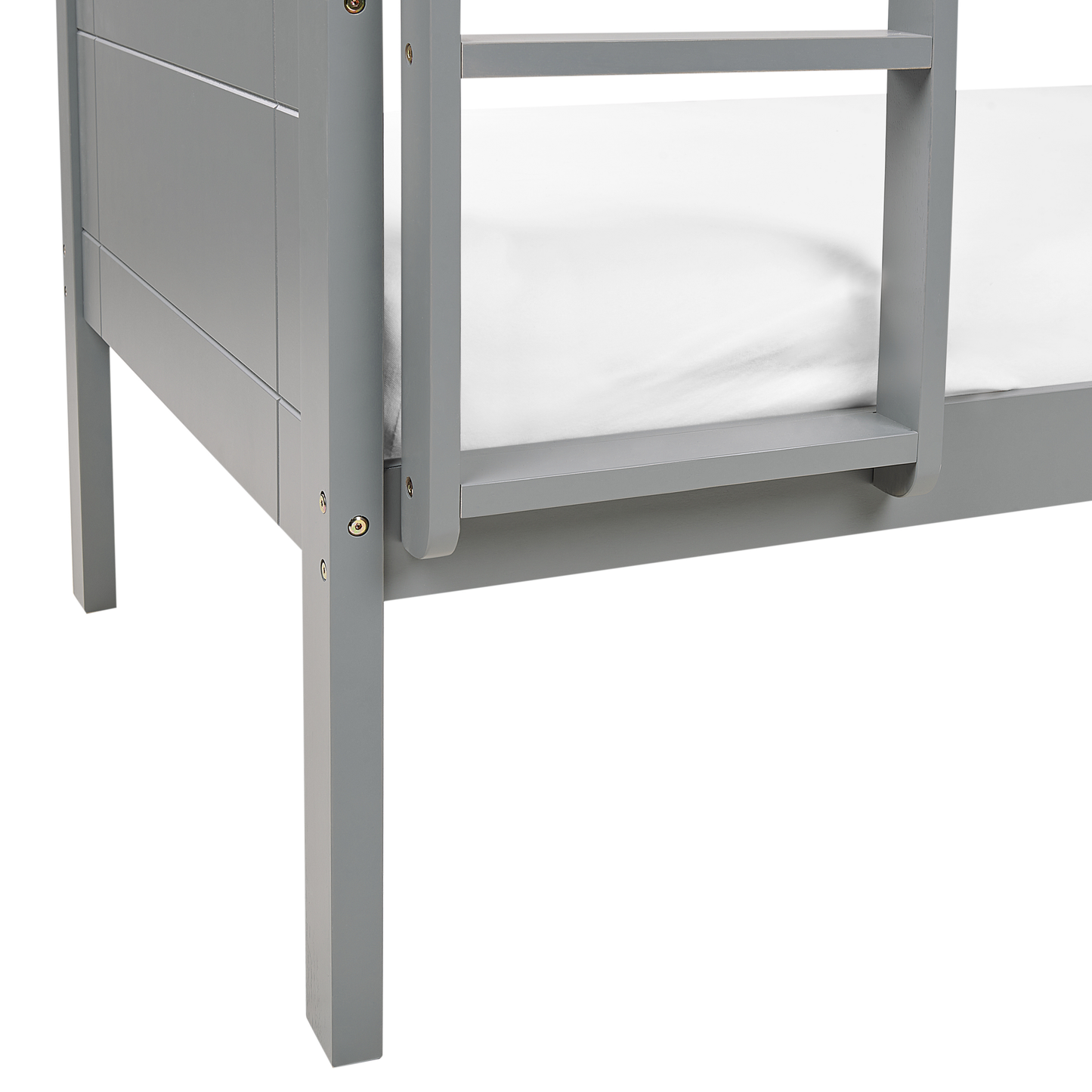 Hochbett Holz MAULDE 90 x 200 cm Grau