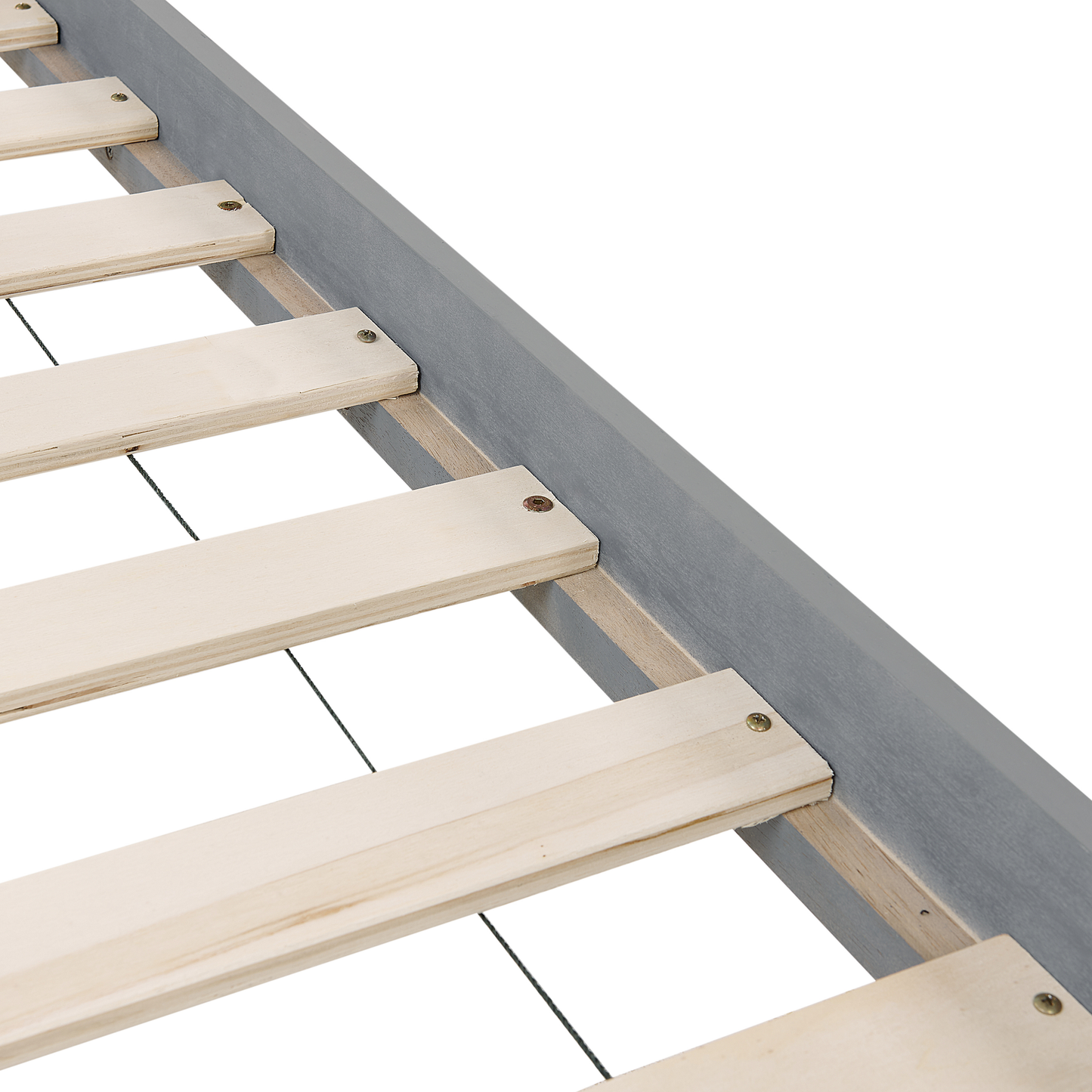 Hochbett Holz MAULDE 90 x 200 cm Grau