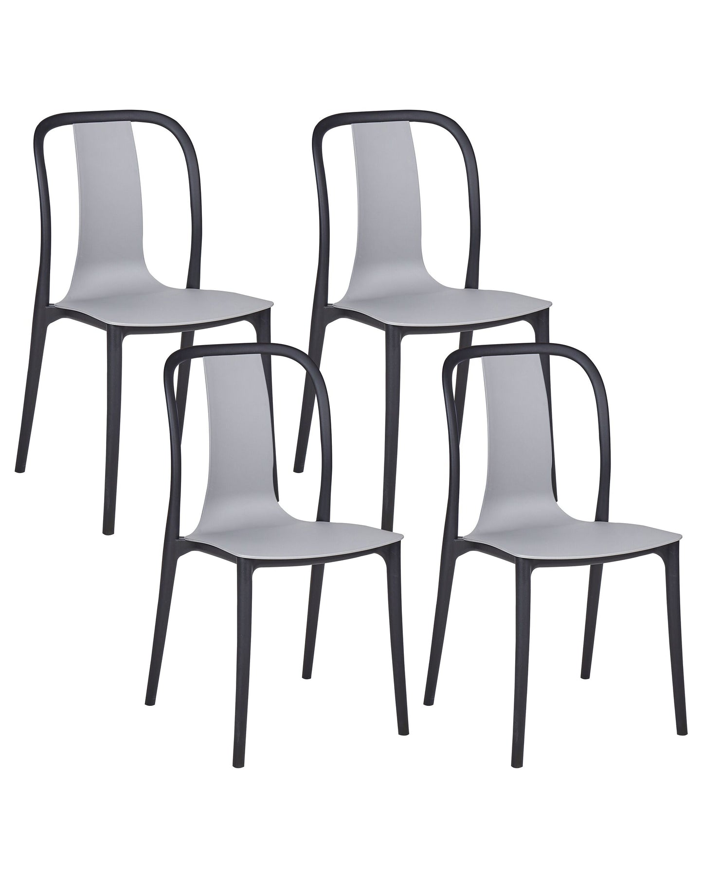 Gartenstuhl 4er Set SPEZIA Grau