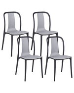 Gartenstuhl 4er Set SPEZIA Grau