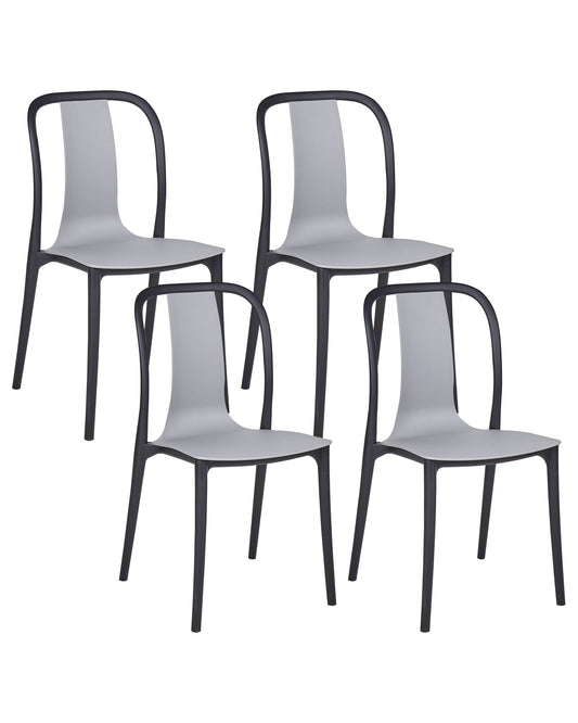 Gartenstuhl 4er Set SPEZIA Grau