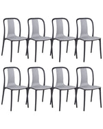 Gartenstuhl 8er Set SPEZIA Grau