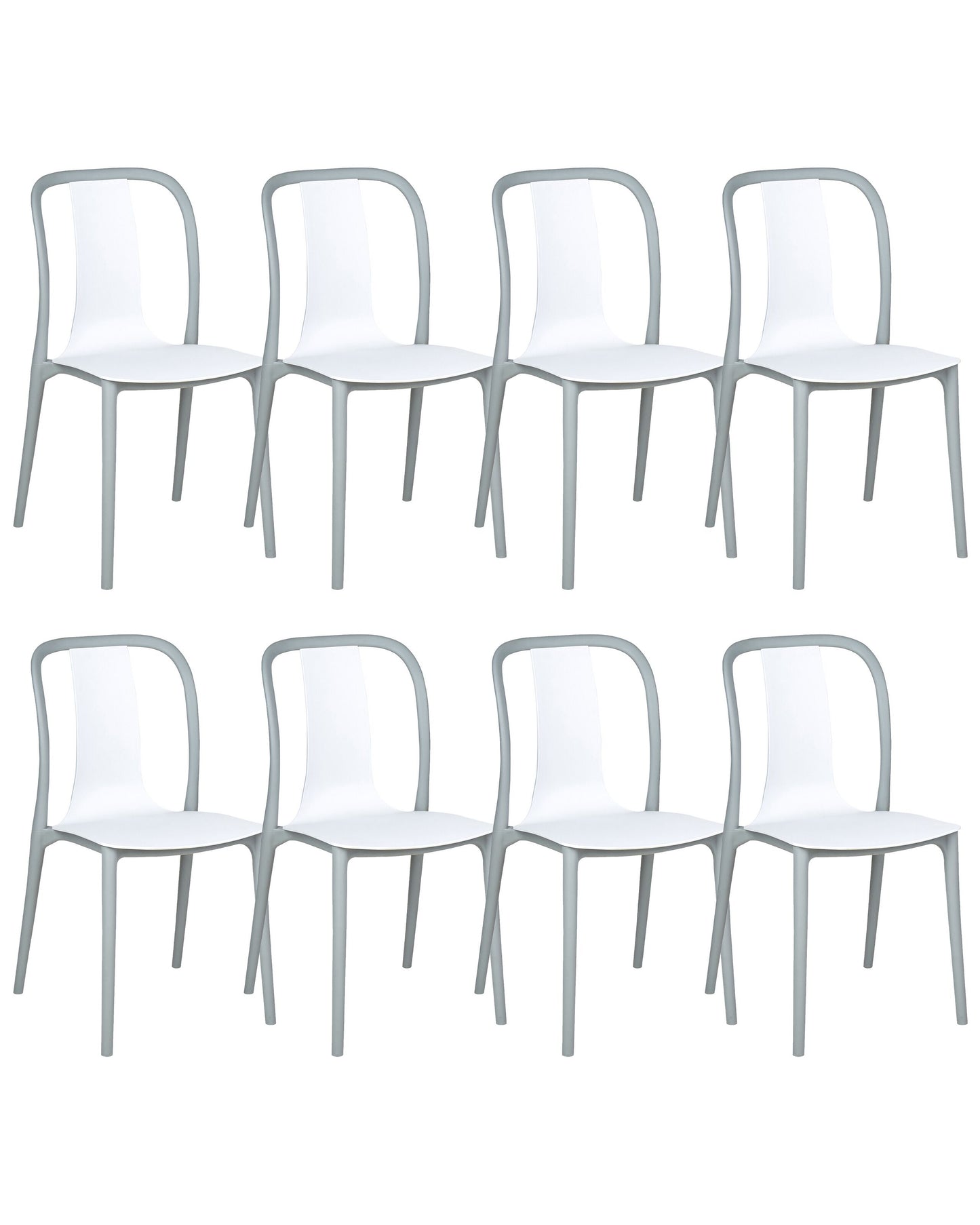 Gartenstuhl 8er Set SPEZIA Weiss