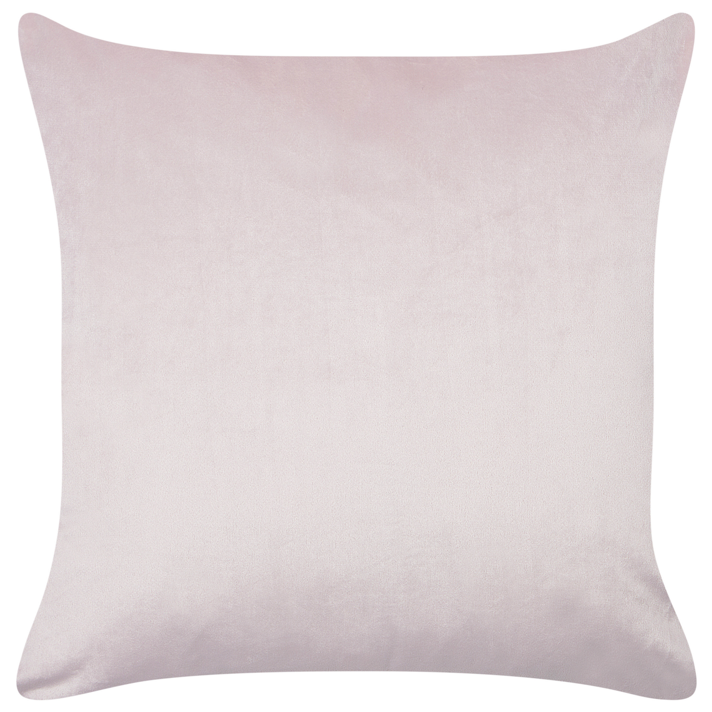 Dekokissen aus Samt mit gesticktem Hasenmotiv rosa 45 x 45 cm 2er Set IBERIS