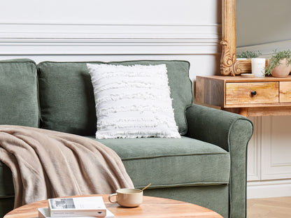 Dekokissen MAKNEH Baumwolle 45 x 45 cm Weiss Ohne Muster