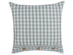 Dekokissen TALYA 45 x 45 cm Mintgrün Kariertes Muster