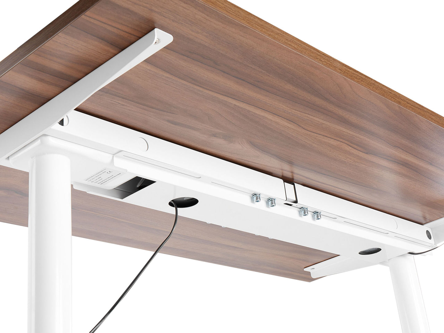 Kabelaufbewahrung für elektrisch verstellbaren Schreibtisch weiss TRACIE