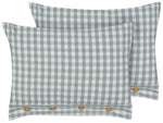 Dekokissen 2er Set TALYA 40 x 60 cm Mintgrün Kariertes Muster