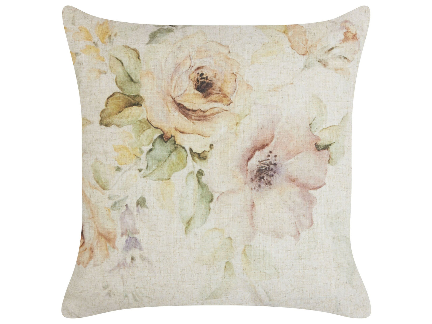 Dekokissen ZAHRIYE 45 x 45 cm Beige Blumenmuster