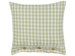 Dekokissen TALYA 45 x 45 cm Olivgrün Kariertes Muster