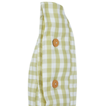 Dekokissen TALYA 45 x 45 cm Olivgrün Kariertes Muster