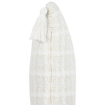Dekokissen 2er Set DOURIS 30 x 60 cm Hellbeige Kariertes Muster