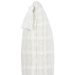 Dekokissen 2er Set DOURIS 30 x 60 cm Hellbeige Kariertes Muster