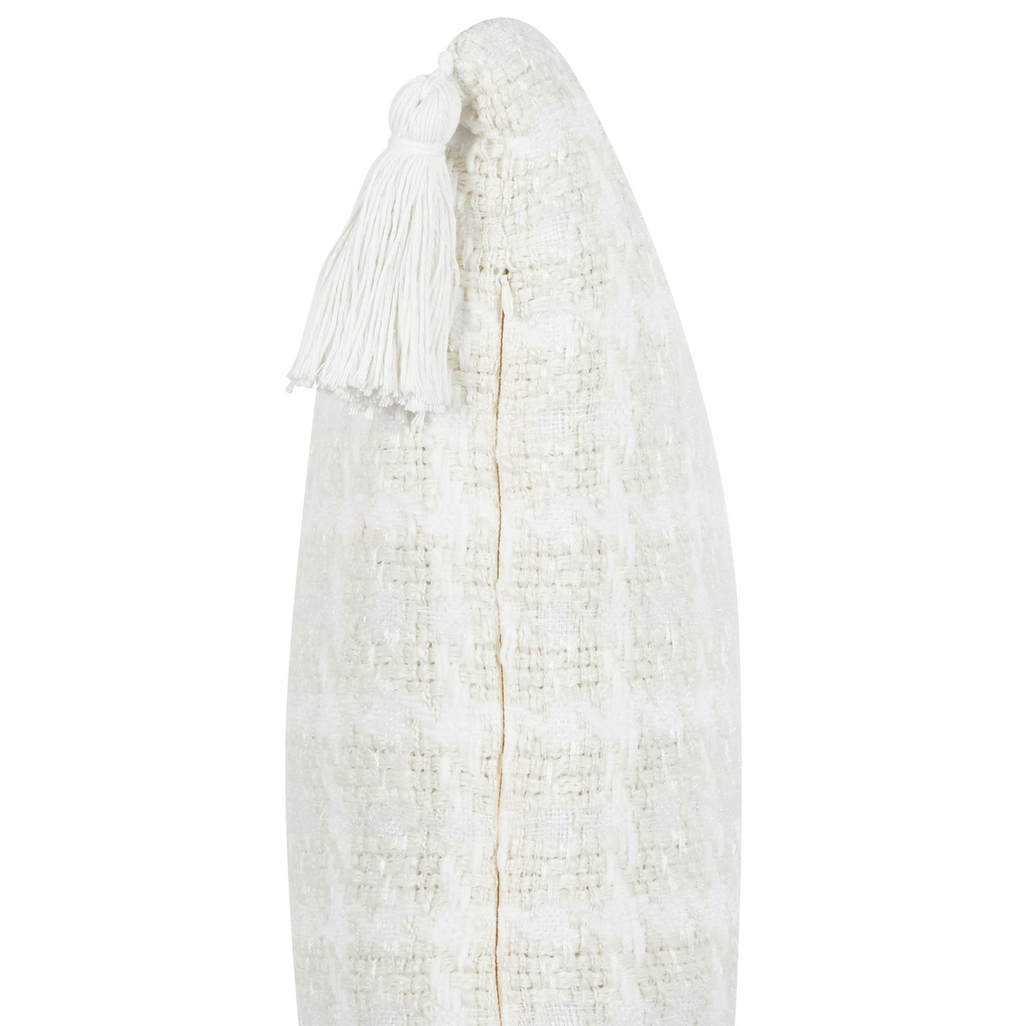 Dekokissen DOURIS 30 x 60 cm Hellbeige Kariertes Muster