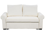 2-Sitzer Schlafsofa Leinenoptik creme SILDA