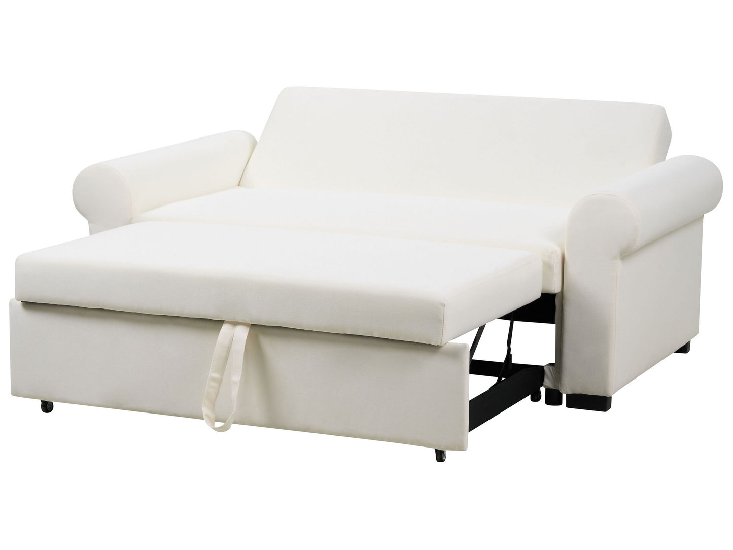 2-Sitzer Schlafsofa Leinenoptik creme SILDA