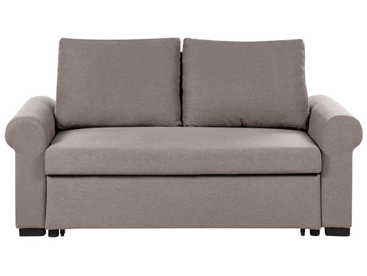 2-Sitzer Schlafsofa Leinenoptik hellbraun SILDA