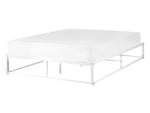 Bett mit Lattenrost Metall VIRY 140 x 200 cm Weiss