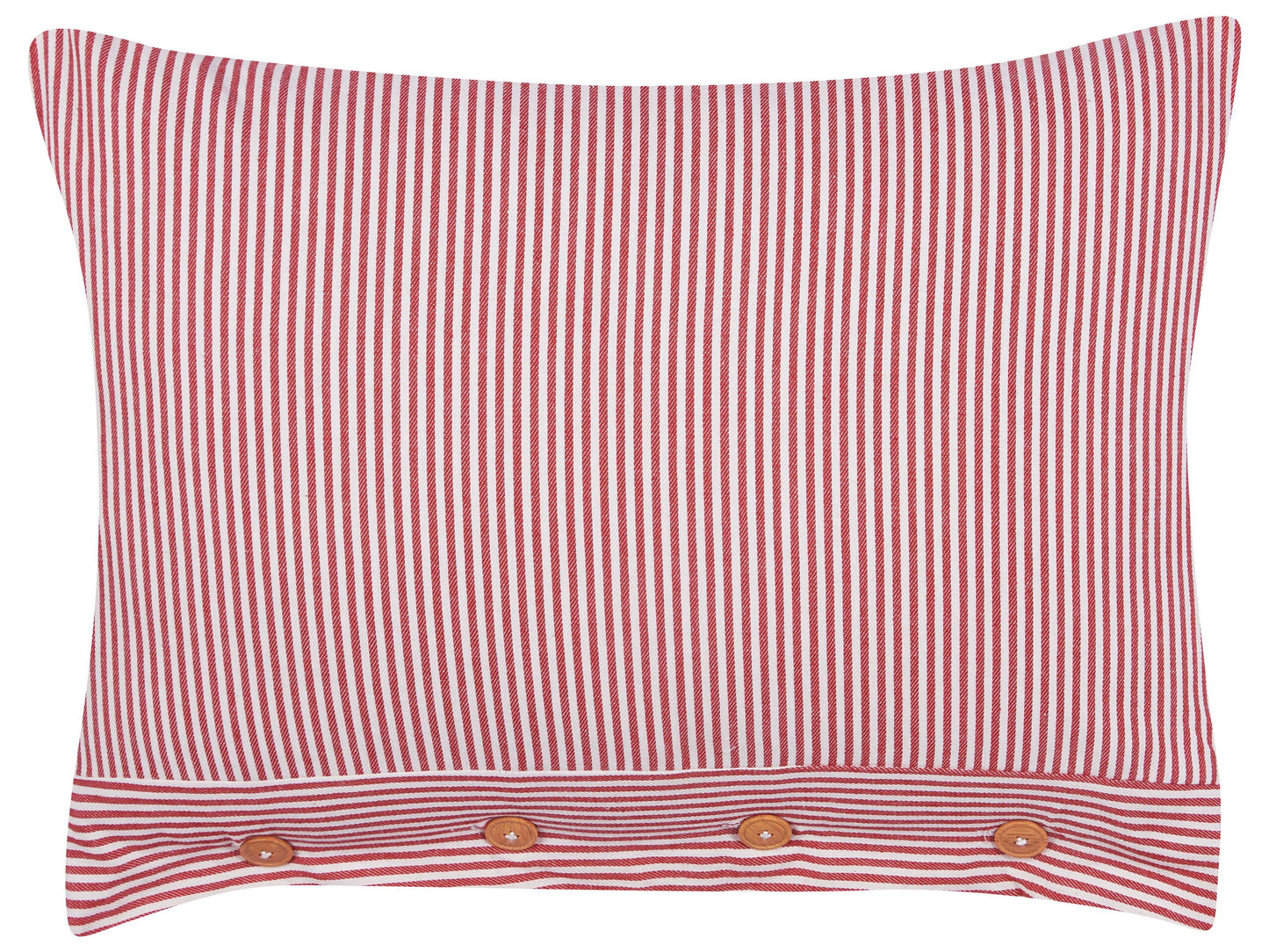 Dekokissen AALITA Baumwolle 40 x 60 cm Rot Streifenmuster