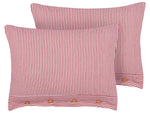 Dekokissen 2er Set AALITA Baumwolle 40 x 60 cm Rot Streifenmuster