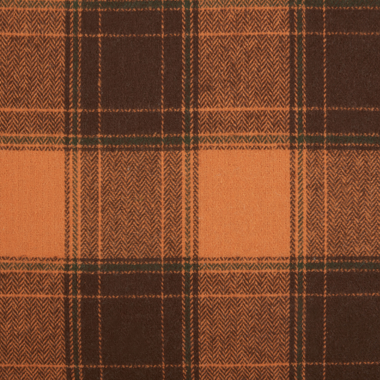 Dekokissen 2er Set BARJA 40 x 70 cm Orange Kariertes Muster