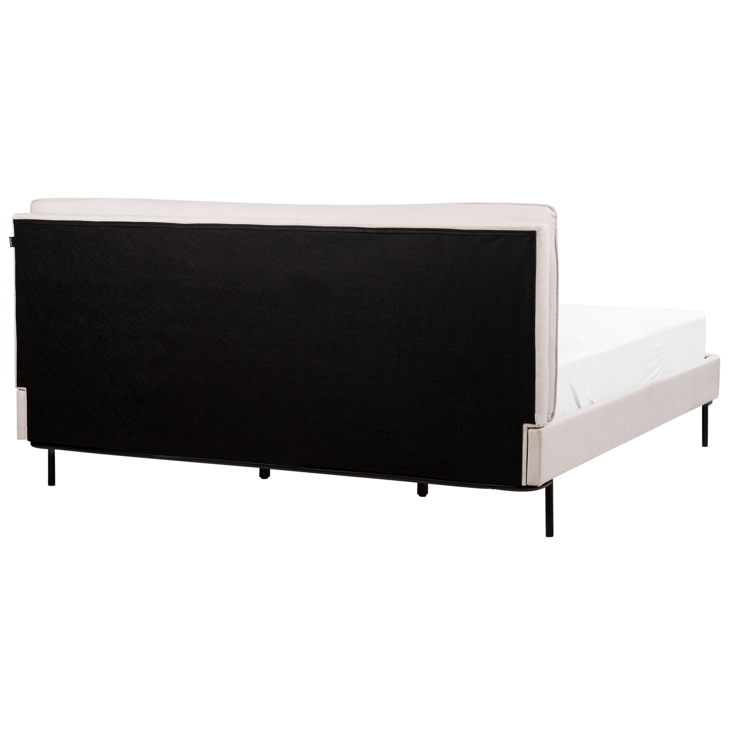 Bett mit Lattenrost Stoff CORIO 180 x 200 cm Creme