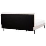 Bett mit Lattenrost Stoff CORIO 180 x 200 cm Creme