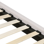 Bett mit Lattenrost Stoff CORIO 180 x 200 cm Creme