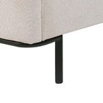 Bett mit Lattenrost Stoff CORIO 180 x 200 cm Creme