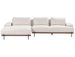 3-Sitzer Ecksofa hellbeige rechtsseitig MARIFERD