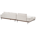 3-Sitzer Ecksofa hellbeige rechtsseitig MARIFERD