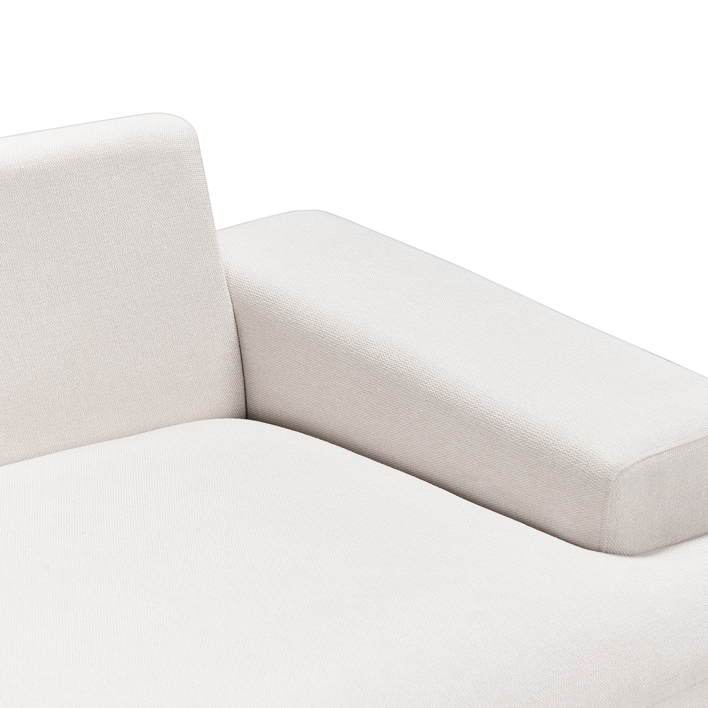 3-Sitzer Ecksofa hellbeige rechtsseitig MARIFERD