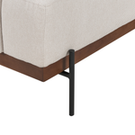 3-Sitzer Ecksofa hellbeige rechtsseitig MARIFERD
