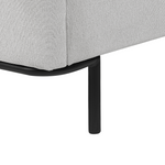 Bett mit Lattenrost Stoff CORIO 180 x 200 cm Hellgrau