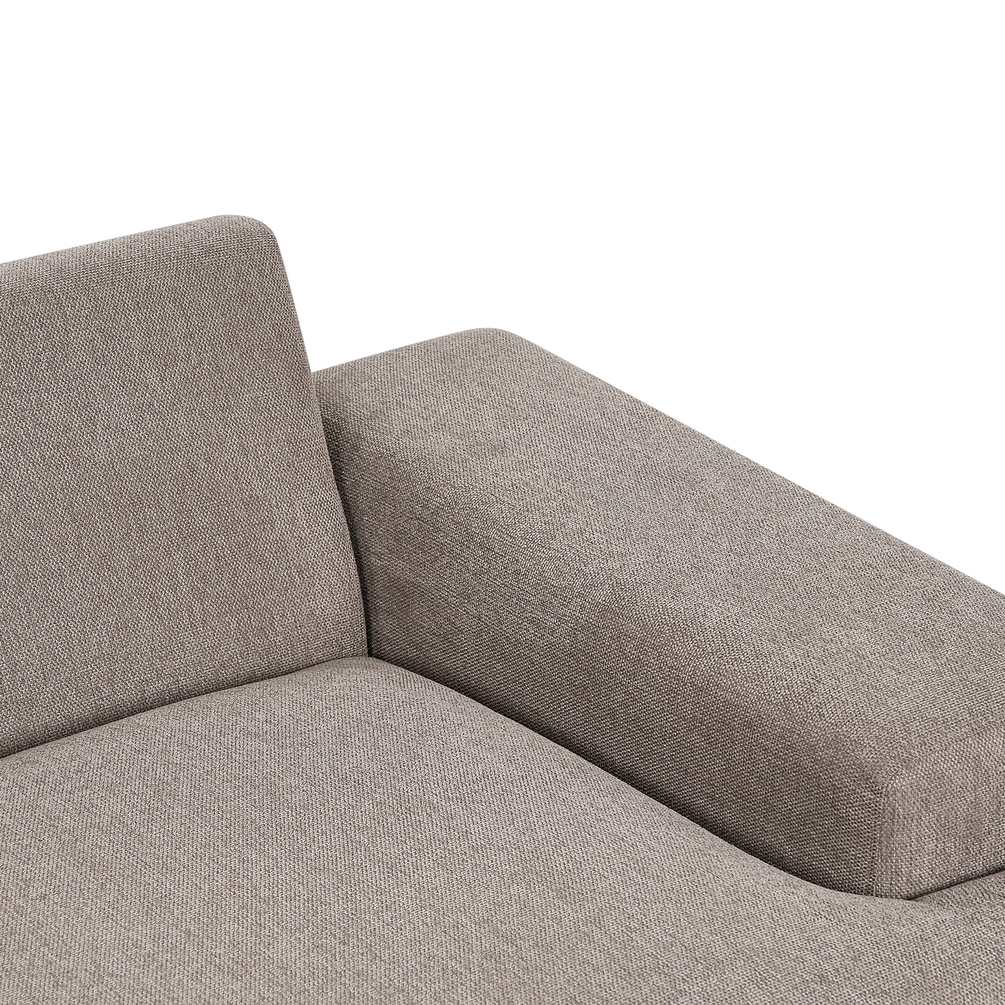 3-Sitzer Ecksofa hellbraun linksseitig MARIFERD