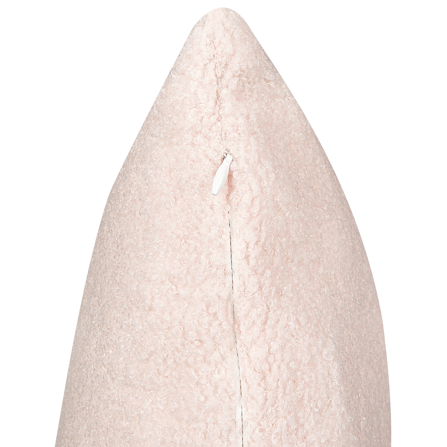 Dekokissen 2er Set LEUZEA Bouclé 45 x 45 cm Pastellrosa Ohne Muster