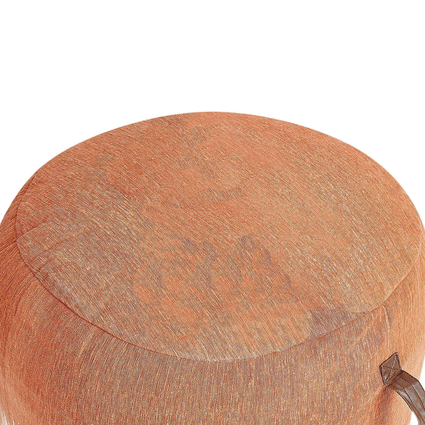 Pouf Baumwolle orange / weiss 50 x 30 cm KAWAI