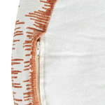 Pouf Baumwolle orange / weiss 50 x 30 cm KAWAI