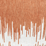 Pouf Baumwolle orange / weiss 50 x 30 cm KAWAI