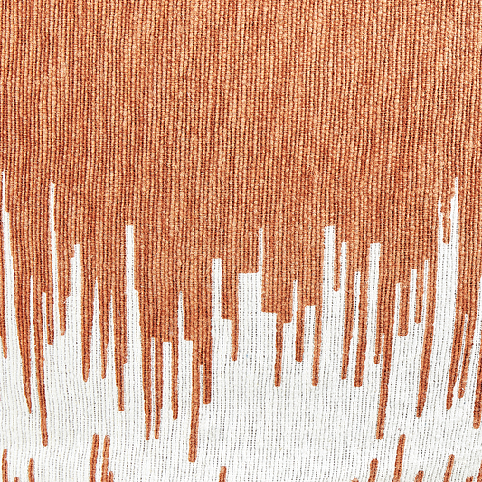 Pouf Baumwolle orange / weiss 50 x 30 cm KAWAI