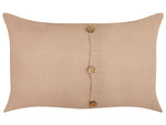 Dekokissen 2er Set BANORI Leinen 30 x 50 cm Beige Ohne Muster