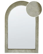 Wandspiegel HURIEL 60 cm 90 cm Samtstoff Olivgrün