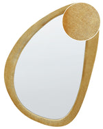 Wandspiegel VENAS 61 cm 91 cm Samtstoff Senfgelb