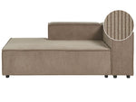 Chaiselongue Cord braun rechtsseitig APRICA