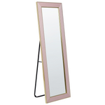 Standspiegel LAUTREC 150 cm Samtstoff Rosa