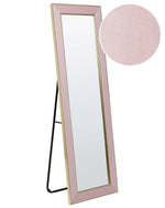 Standspiegel LAUTREC 150 cm Samtstoff Rosa